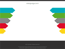 Tablet Screenshot of clanguage.com